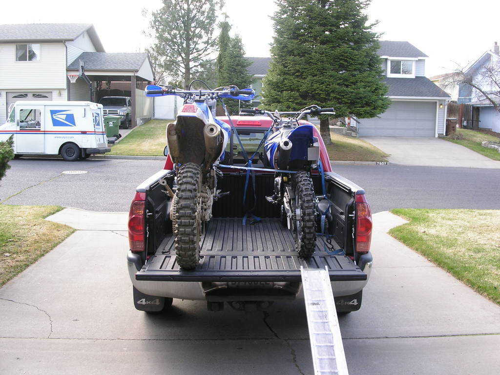 toyota tacoma hauling dirt bikes #6