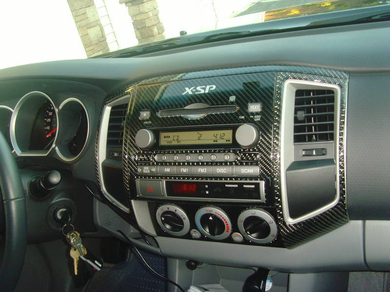 toyota tacoma carbon fiber dash kit #4