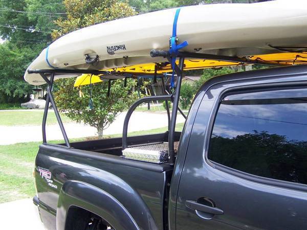 homemade kayak rack diy canoe storage rack truck hitch kayak