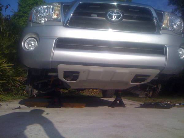 where to place jack stands on a toyota tacoma #3