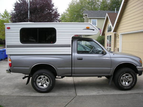 Toyota cab over camper shell