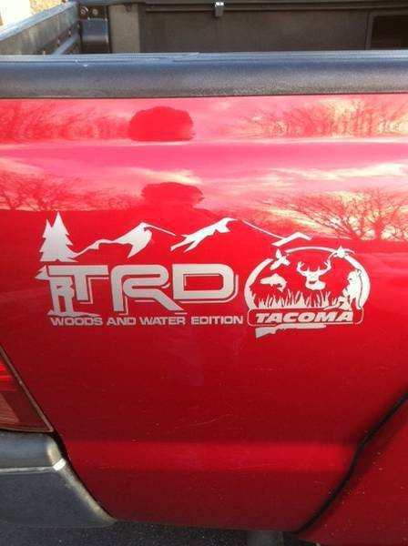 toyota tacoma alarm decal #5