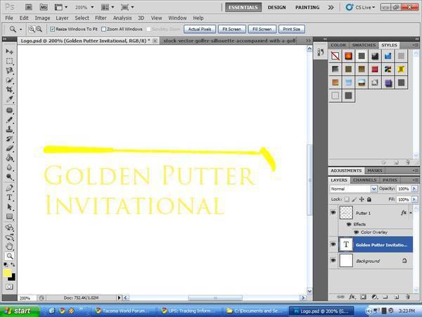 Looking for a golf putter vector file