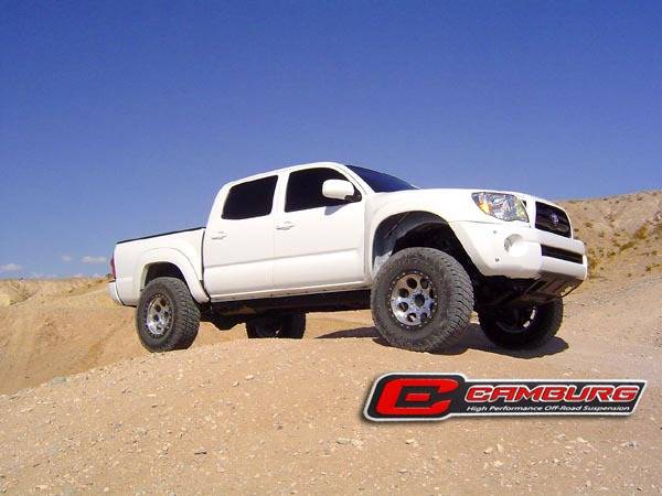 Lifted White Tacoma