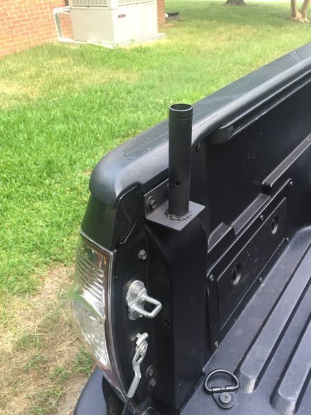 truck bed rail flag mount