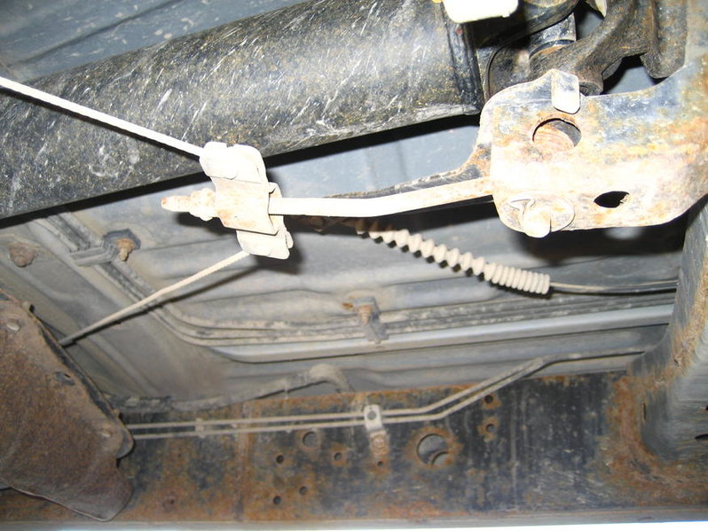 toyota tacoma parking brake cable adjustment #3