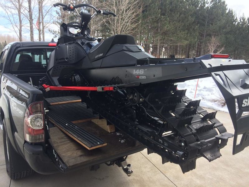 Snowmobile in bed of truck | Tacoma World Snowmobile in bed of truck | Tacoma World
