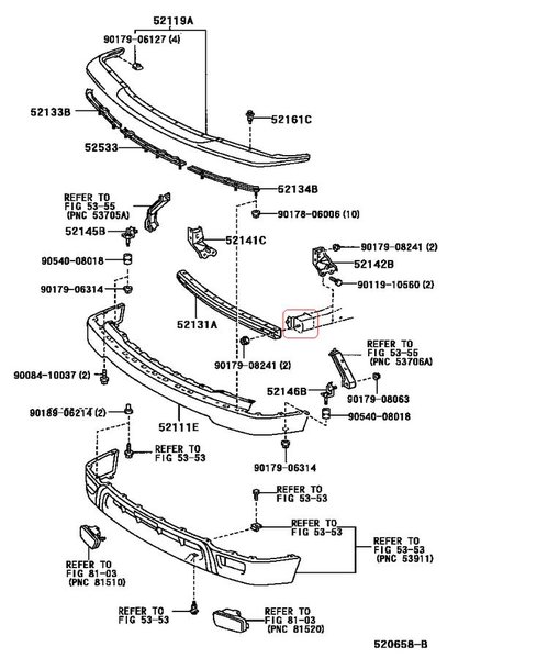2002 toyota tacoma stock tow hook location #1