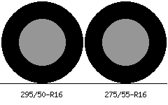 295/50r16 vs 275/55r16 Tire Comparison Side By Side