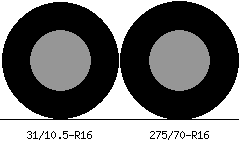 31/10.5r16 vs 275/70r16 Tire Comparison Side By Side