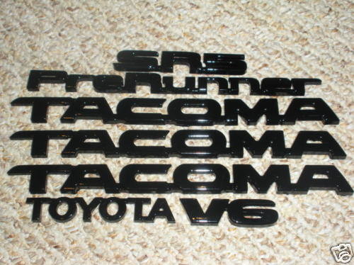 black emblems toyota tacoma #7