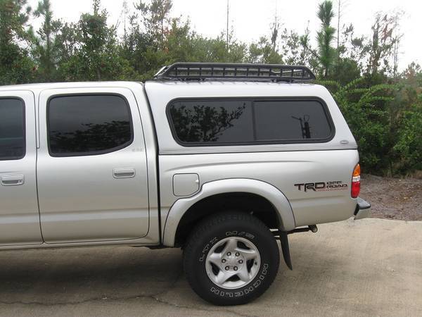 Tacoma camper on sale shell roof rack