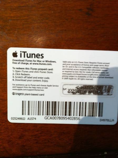 itunes gift 500 isnt served talk money come does