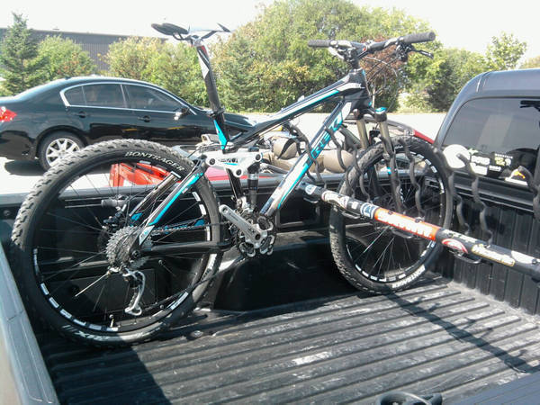 homemade bike rack for truck