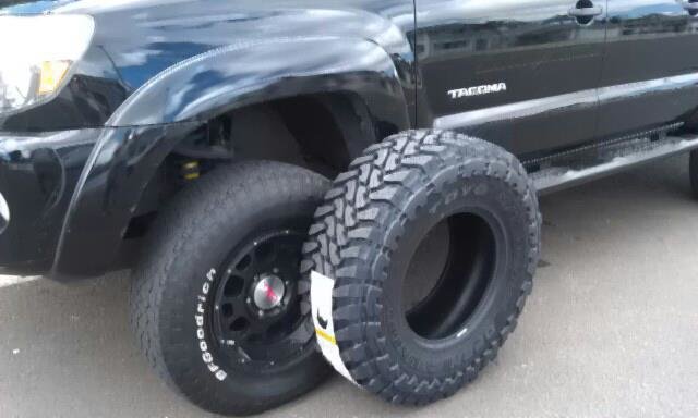 285/75 R16 Toyo M/T vs. 265/70 BF Rugged Trail.