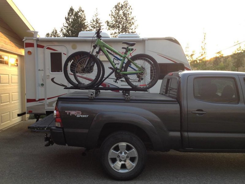 Truck bed 2025 cover bike rack