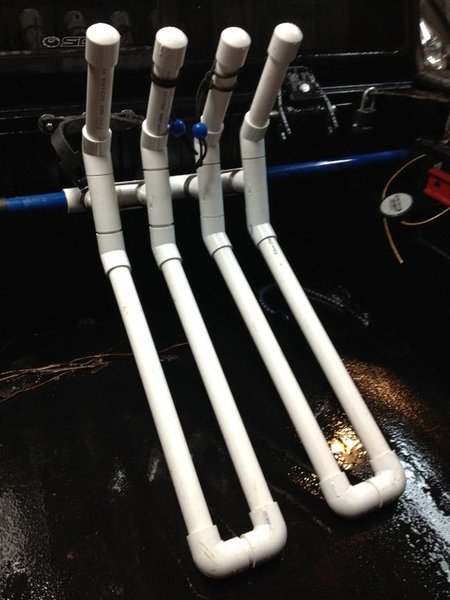 Pvc bike sales rack for truck