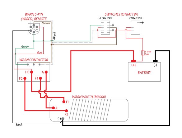 In cab Winch control wiring | Tacoma World warn winch rocker switch wiring diagram 